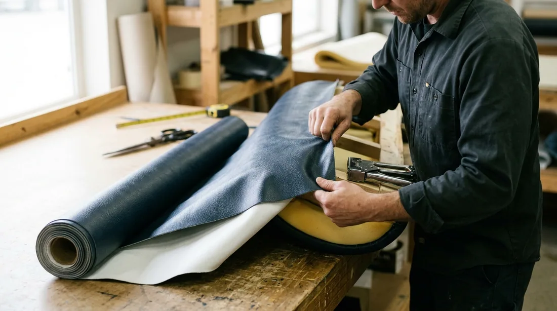 Contract vinyl rated for abrasion and tested for cleanability, not residential upholstery goods — Tulsa, OK