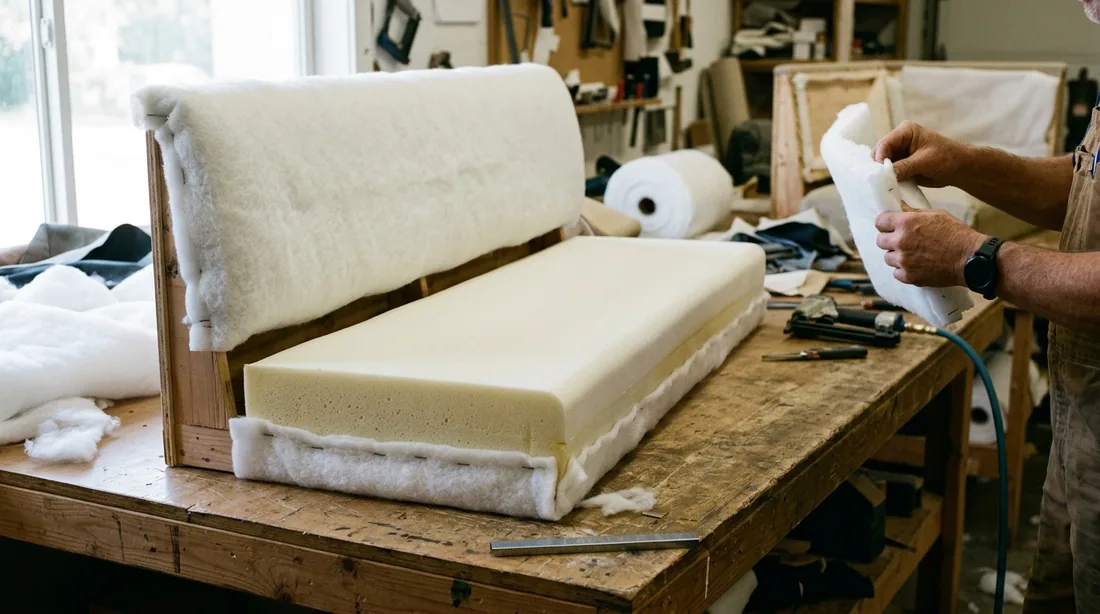 High-density polyurethane cut to the original profile and wrapped in dacron — Tulsa, OK